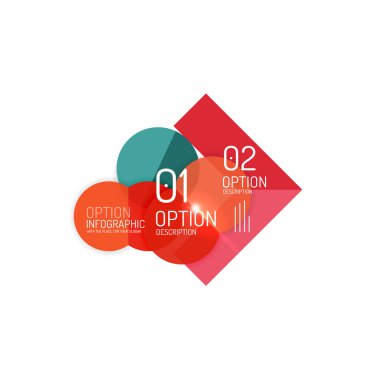 Soyut vektör iş geometrik infographics