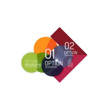 Vektör iş infographics, seçeneği belirleyin