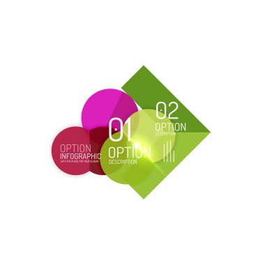 Soyut vektör iş geometrik infographics