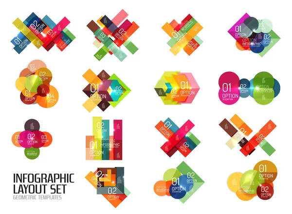 Set of buiness infographics templates — Stock Vector