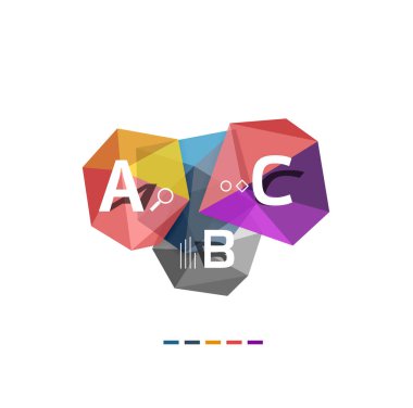 ABC infographics vektör