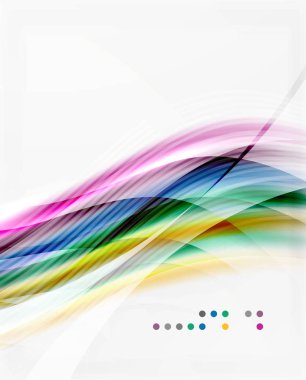 Parlak parlak dalga hatları, renkli çizgiler bulanık