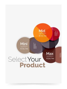 Şeffaf kağıt daire seçeneği metin ile