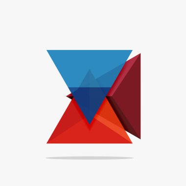 Boş üçgen düzeni iş şablonu