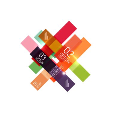 Geometrik arka plan, renkli öğeleri