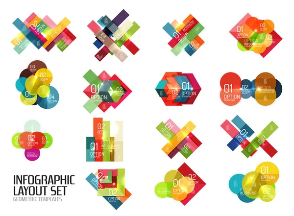 Set of buiness infographics templates — Stock Vector