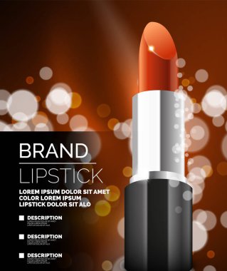 Ruj kozmetik reklam arka plan