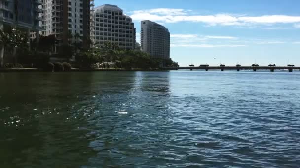 Miami view, Brickell área chave — Vídeo de Stock