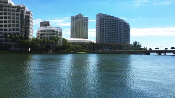 Vista de Miami, Brickell zona clave — Vídeos de Stock