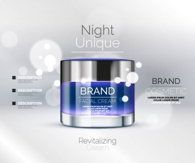 Vektör premium krem reklamları