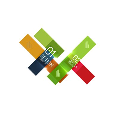 Soyut vektör iş geometrik infographics