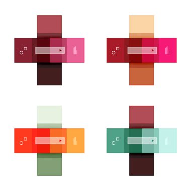 Vektör boş çizgili ve satırları infographics şablonları