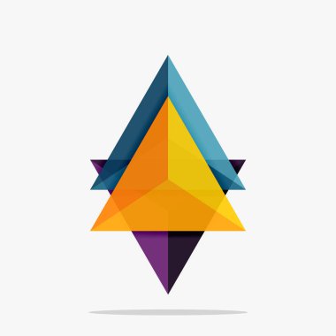 Boş üçgen düzeni iş şablonu