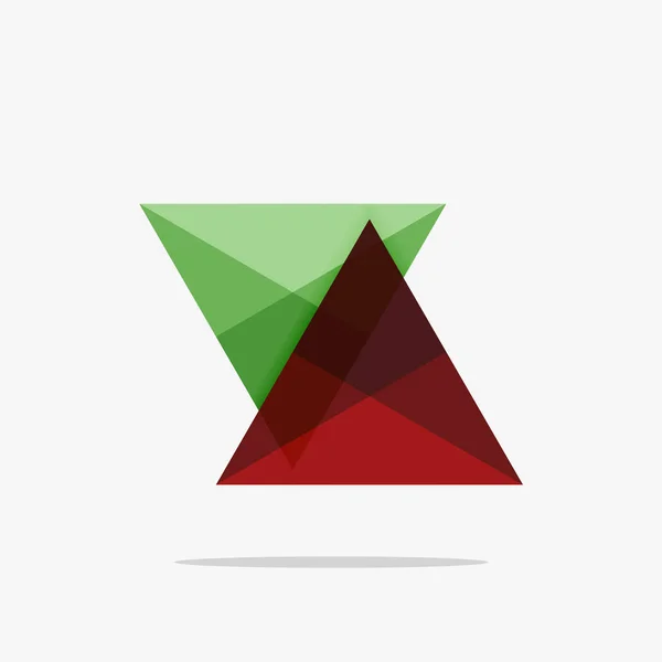Boş üçgen düzeni iş şablonu — Stok Vektör