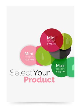 İş düzeni - örnek seçenekleri ile ürününüzü seçin