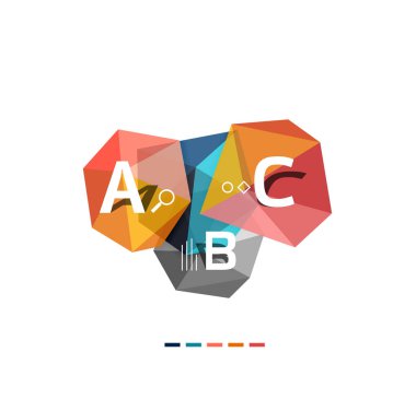 Düşük Poli infographics şablon mod