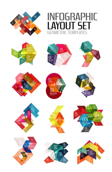 Paper infographic elements — Stock Vector