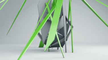3d soyut geometrik şekil dönüştürme arka plan hareketli grafikler