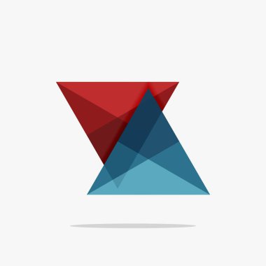 Boş üçgen düzeni iş şablonu