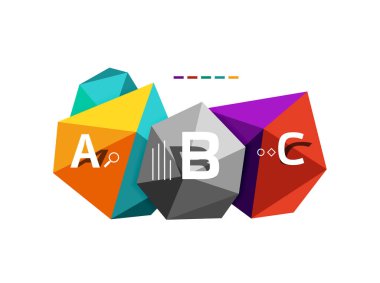 ABC infographics vektör