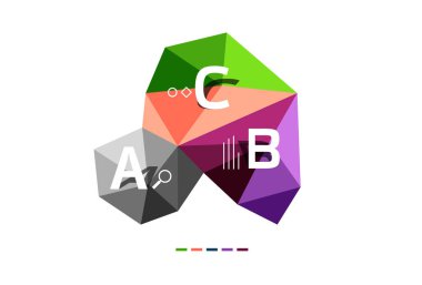 ABC infographics vektör