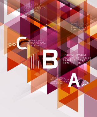 vektör üçgeni soyut arkaplan