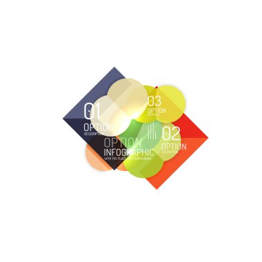 Soyut vektör iş geometrik infographics