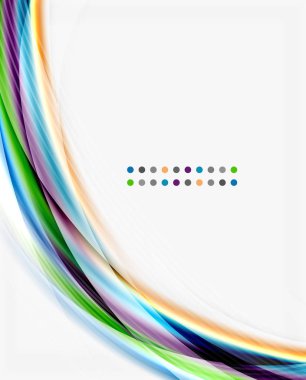 Yumuşak ipek dalga şablonu