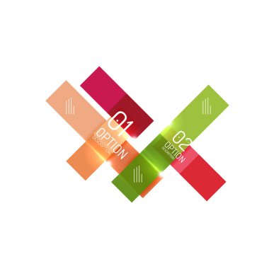 Metin ve seçenekleri ile geometrik soyut kompozisyon