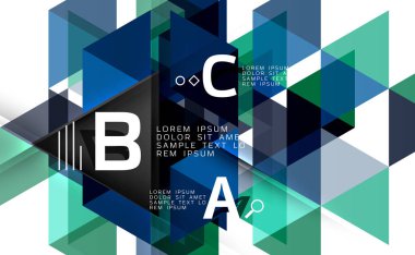 Vektör modern üçgen arka plan