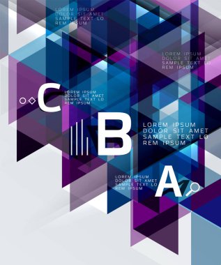 vektör üçgeni soyut arkaplan