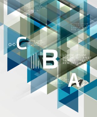 Vektör Infographic üçgenler