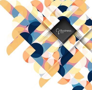 Vektör soyut geometrik kompozisyon