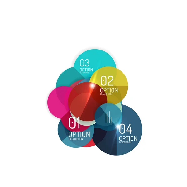 Vektör iş infographics, seçeneği belirleyin — Stok Vektör