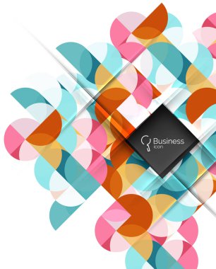 Vektör soyut geometrik kompozisyon