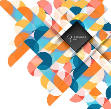 Vektör soyut geometrik kompozisyon