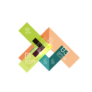 İnfographics için vektör geometrik arka plan şablonu