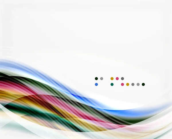 现代高科技的光泽玻璃波 — 图库矢量图片