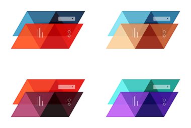 Boş üçgen Infographic arka planlar