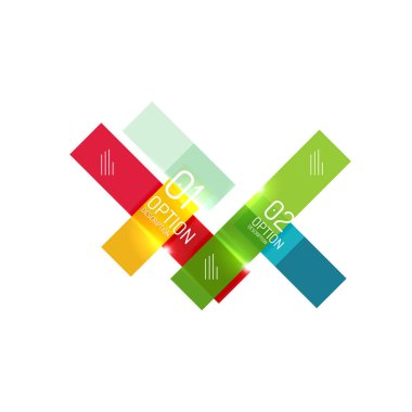 Infographics geometrik iş şablonu