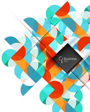 Vektör soyut geometrik kompozisyon