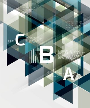 Vektör Infographic üçgenler