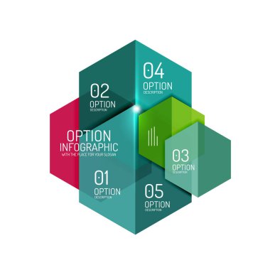 Vektör Infographic diyagramı şablonları