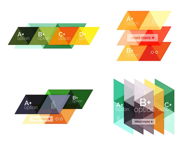 Jeu d'infographie géométrique triangle vectoriel — Image vectorielle