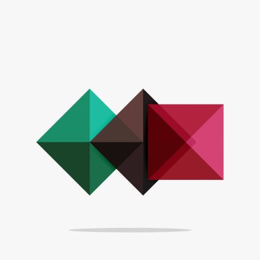 Vektör boş soyut kareler arka plan