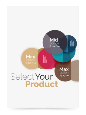 İş kapak broşür tasarımı ile seçin seçeneği diyagramı