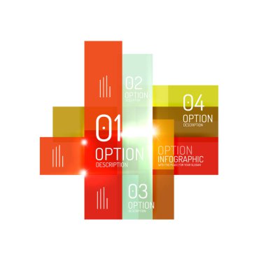 Arka plan, geometrik Infographic seçeneği şablonları