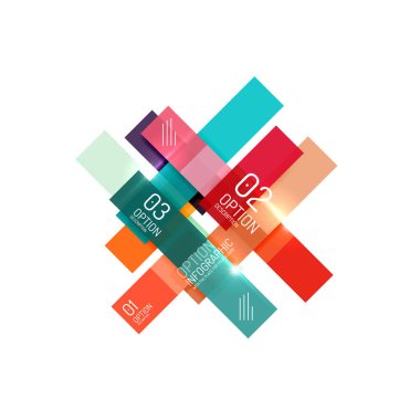 Soyut vektör iş geometrik infographics