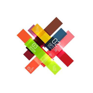 Geometrik arka plan, renkli öğeleri