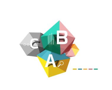 ABC infographics vektör